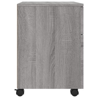 Dossierkast verrijdbaar 45x38x54 cm bewerkt hout grijs sonoma 5