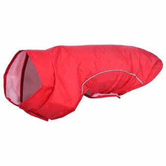 Hondenregenjas met reflecterende strips polyester rood XS 2