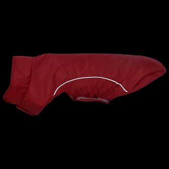 Hondenregenjas met reflecterende strips polyester rood XS 7