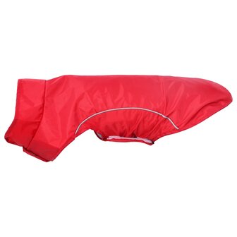 Hondenregenjas met reflecterende strips polyester rood S 6
