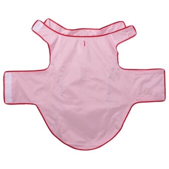 Hondenregenjas met reflecterende strips polyester rood 3XL 5