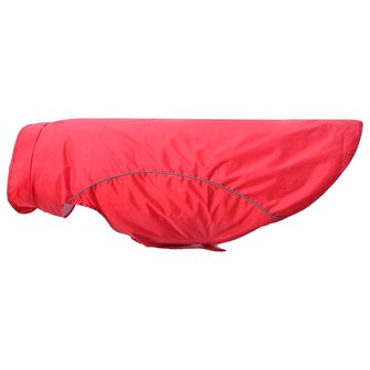 Hondenregenjas met reflecterende strips polyester rood 3XL 6