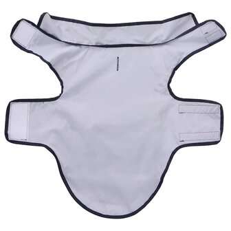 Hondenregenjas met reflecterende strips polyester blauw XXS 5