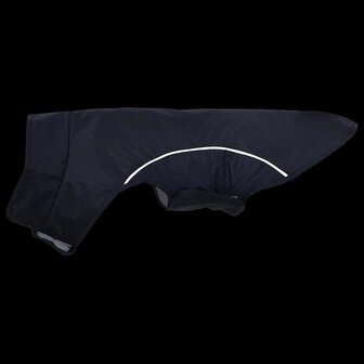 Hondenregenjas met reflecterende strips polyester blauw XXS 7