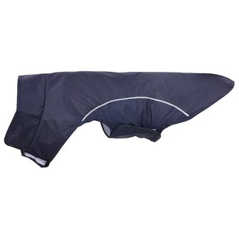 Hondenregenjas met reflecterende strips polyester blauw XS 6