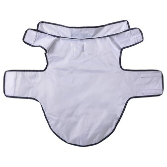 Hondenregenjas met reflecterende strips polyester blauw XL 5