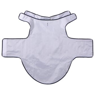 Hondenregenjas met reflecterende strips polyester blauw 3XL 5