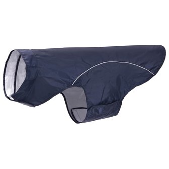 Hondenregenjas met reflecterende strips polyester blauw 4XL 2