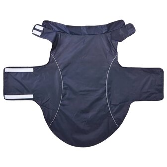 Hondenregenjas met reflecterende strips polyester blauw 4XL 4