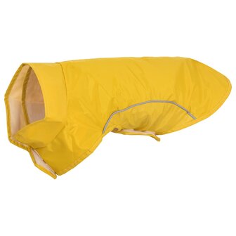 Hondenregenjas met reflecterende strips polyester geel XS 2