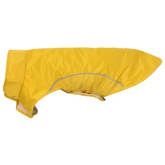 Hondenregenjas met reflecterende strips polyester geel XS 6