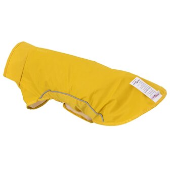 Hondenregenjas met reflecterende strips polyester geel XS 8