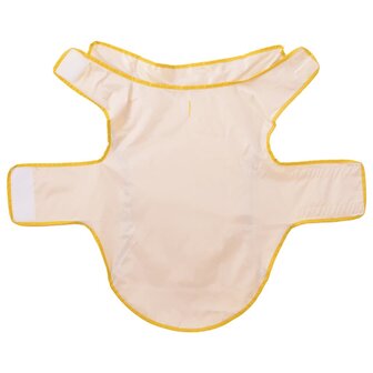 Hondenregenjas met reflecterende strips polyester geel XL 5