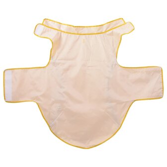 Hondenregenjas met reflecterende strips polyester geel 3XL 5