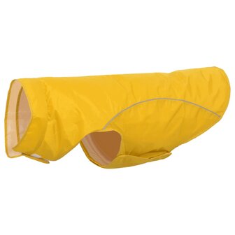 Hondenregenjas met reflecterende strips polyester geel 4XL 2