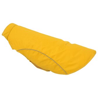 Hondenregenjas met reflecterende strips polyester geel 4XL 8