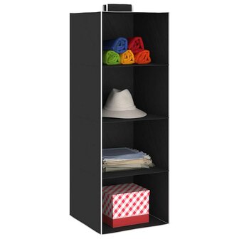 Kledingorganisers hangend 2 st met 4 schappen stof  3