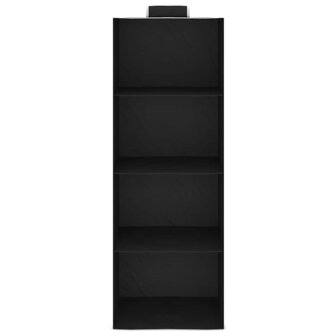 Kledingorganisers hangend 2 st met 4 schappen stof  4