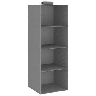 Kledingorganisers hangend 2 st met 4 schappen stof  2