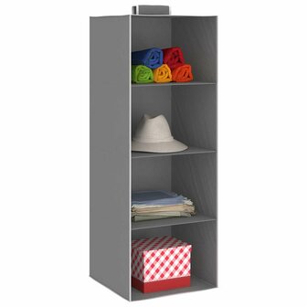 Kledingorganisers hangend 2 st met 4 schappen stof  3