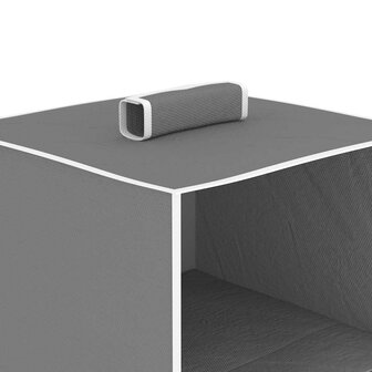 Kledingorganisers hangend 2 st met 4 schappen stof  7