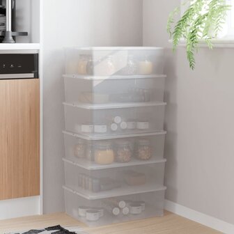 Opbergboxen 6 st stapelbaar 10 L kunststof 1
