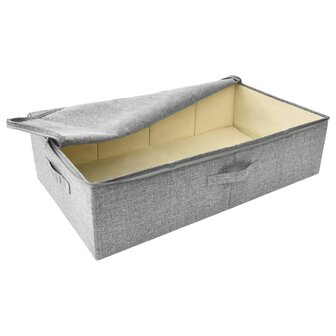 Opbergboxen 2 st 70x40x18 cm stof grijs 6