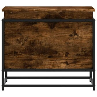 Opbergbox met deksel 60x40x51,5 cm bewerkt hout gerookt eiken 4