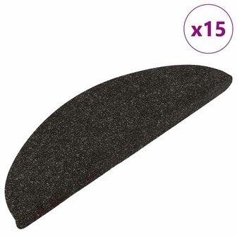 Trapmatten zelfklevend 15 st 56x17x3 cm zwart 2