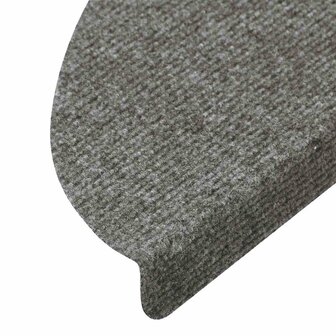 Trapmatten zelfklevend 15 st 56x17x3 cm grijs 7