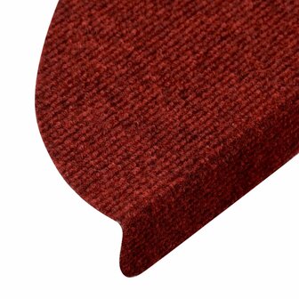 Trapmatten zelfklevend 15 st 56x17x3 cm rood 7