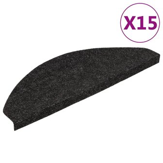 Trapmatten zelfklevend 15 st 65x22,5x3,5 cm antraciet 2