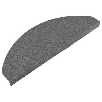 Trapmatten zelfklevend 15 st 65x22,5x3,5 cm grijs 3