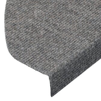 Trapmatten zelfklevend 15 st 65x22,5x3,5 cm grijs 7