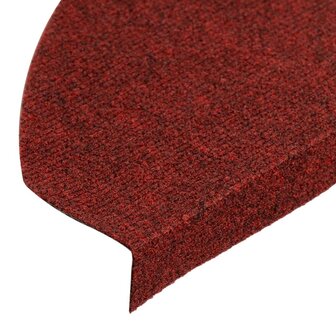 Trapmatten zelfklevend 15 st 65x22,5x3,5 cm rood 7