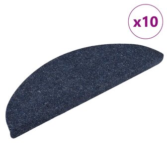 Trapmatten zelfklevend 10 st 56x17x3 cm naaldvilt blauw 1