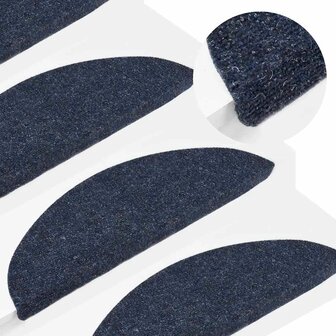 Trapmatten zelfklevend 10 st 56x17x3 cm naaldvilt blauw 5