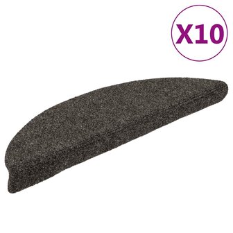 Trapmatten zelfklevend 10 st 56x17x3 cm naaldvilt antraciet 1