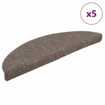 Trapmatten zelfklevend 5 st 56x17x3 cm naaldvilt cr&egrave;mekleurig 1