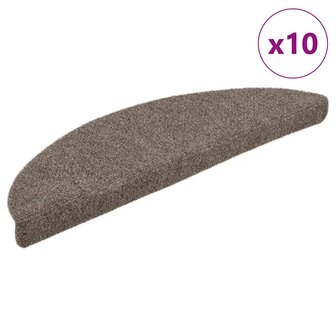 Trapmatten zelfklevend 10 st 56x17x3 cm naaldvilt beige 1