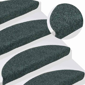 Trapmatten zelfklevend 10 st 56x17x3 cm naaldvilt groen 5