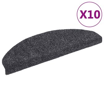Trapmatten zelfklevend 10 st 65x21x4 cm naaldvilt donkergrijs 2
