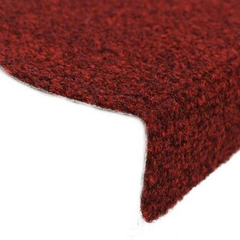 Trapmatten zelfklevend 5 st 65x21x4 cm naaldvilt rood 6