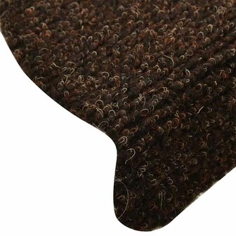 Trapmatten zelfklevend 5 st 65x21x4 cm naaldvilt bruin 6