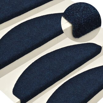 Trapmatten zelfklevend 5 st 65x21x4 cm naaldvilt marineblauw 1