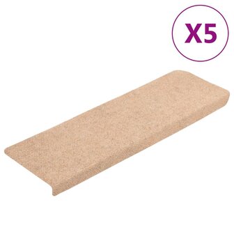 Trapmatten 5 st 65x21x4 cm naaldvilt bruin 2