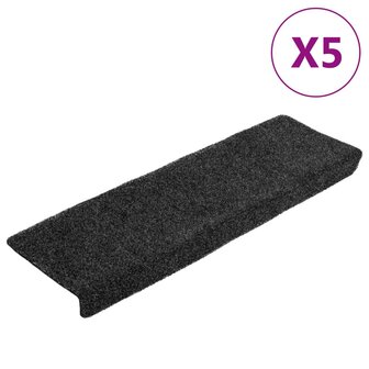 Trapmatten 5 st 65x21x4 cm naaldvilt grijs 2