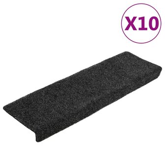 Trapmatten 10 st 65x21x4 cm naaldvilt grijs 2
