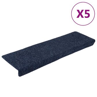 Trapmatten 5 st 65x21x4 cm naaldvilt antracietkleurig 1