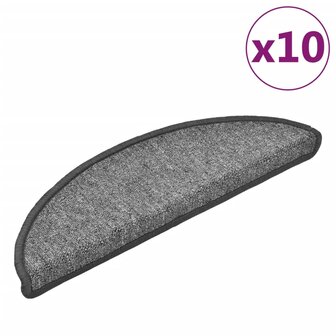 Trapmatten 10 st 56x17x3 cm donkergrijs 2